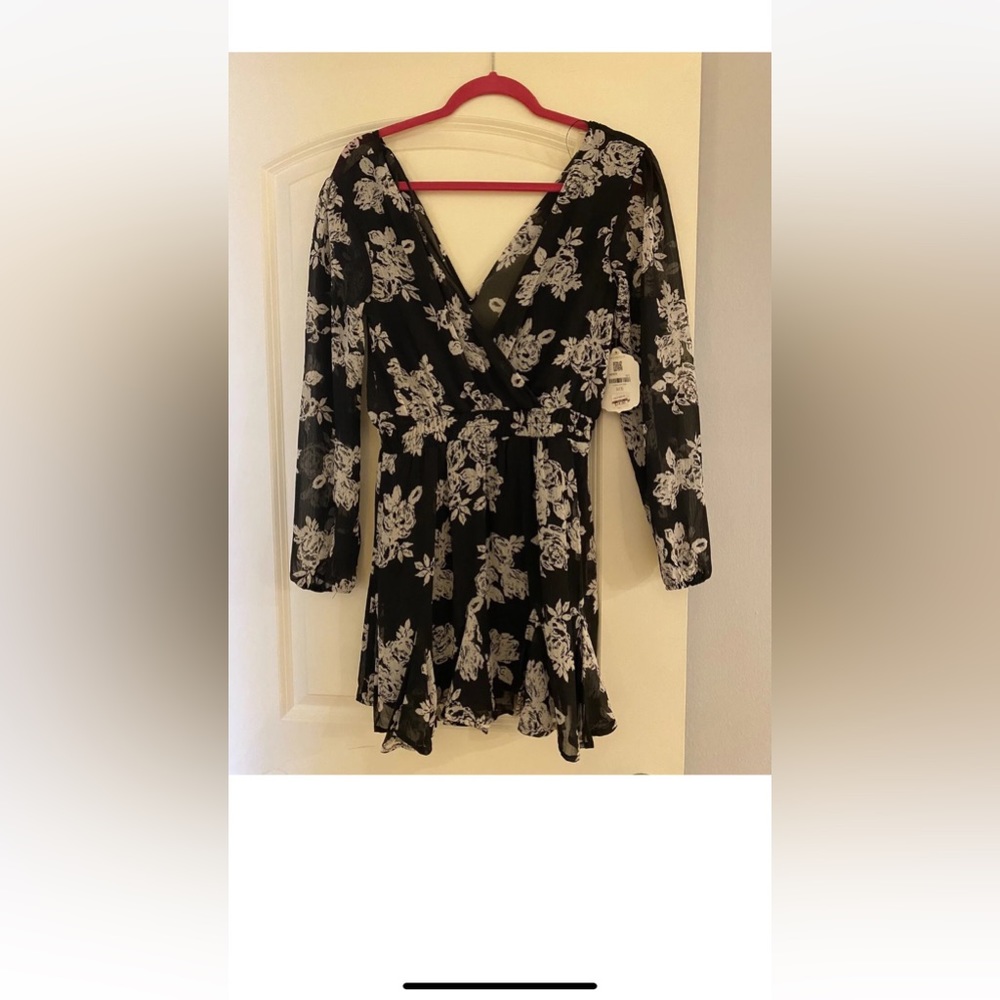 NWT Black Floral Dress from Altard State. Size small, never worn